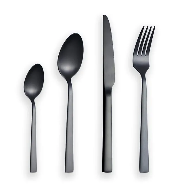 berglander-cutlery-set-besteckset-24tlg-schwarz-matt-f-r-6-personen image 1