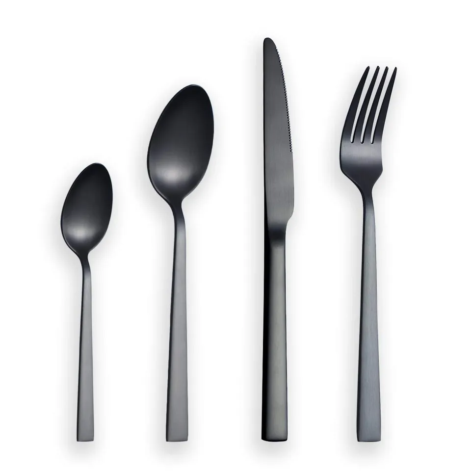 berglander-cutlery-set-besteckset-24tlg-schwarz-matt-f-r-6-personen image 1