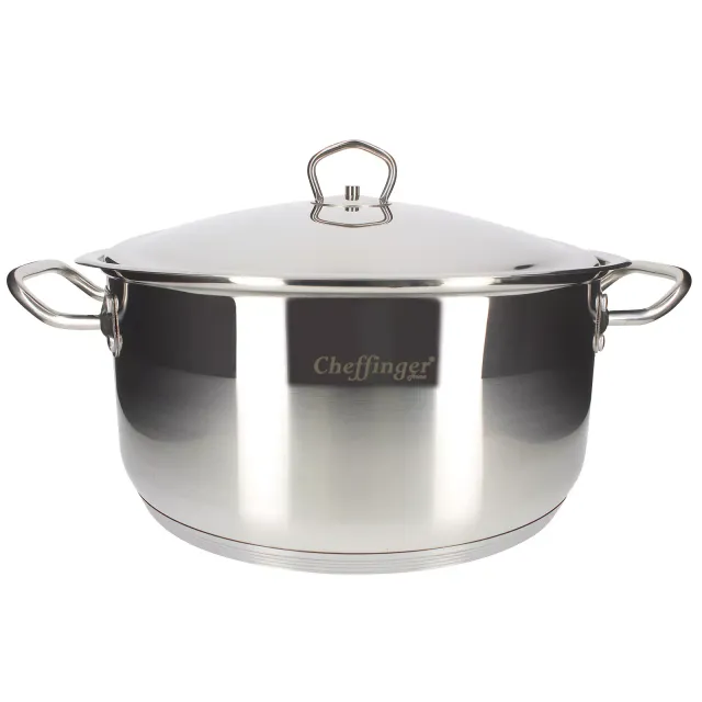 cheffinger-cookware-cf-ss30-sh-edelstahltopf-30-cm image 1