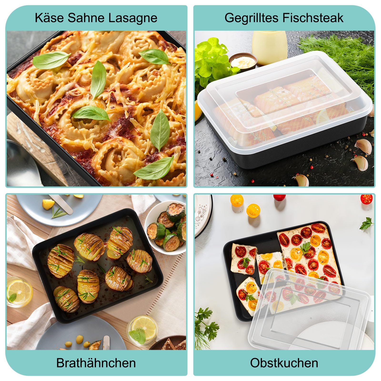 homikit-bakeware-backblech-mit-deckel-26-5-cm-4er-set image 7