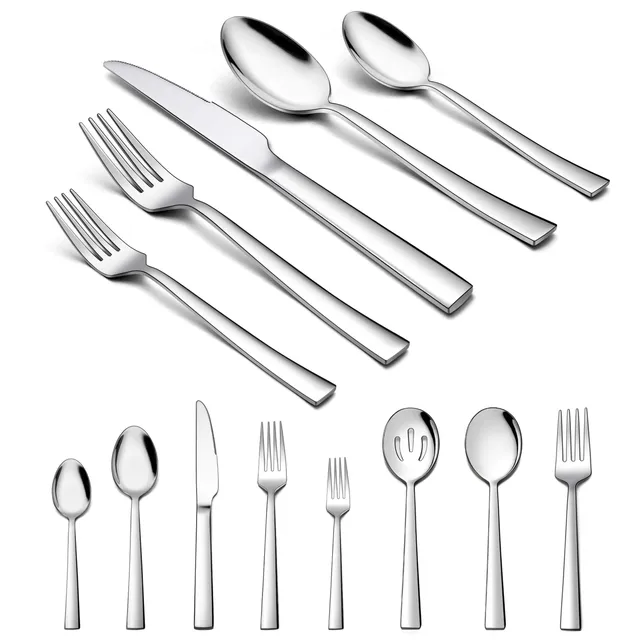 homikit-flatware-besteckset-23-tlg-eckig-f-r-4-edelstahl image 1