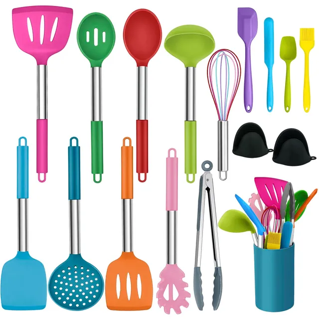 homikit-kitchen-gadgets-k-chenhelfer-set-17-teilig-bunt-silikon image 1