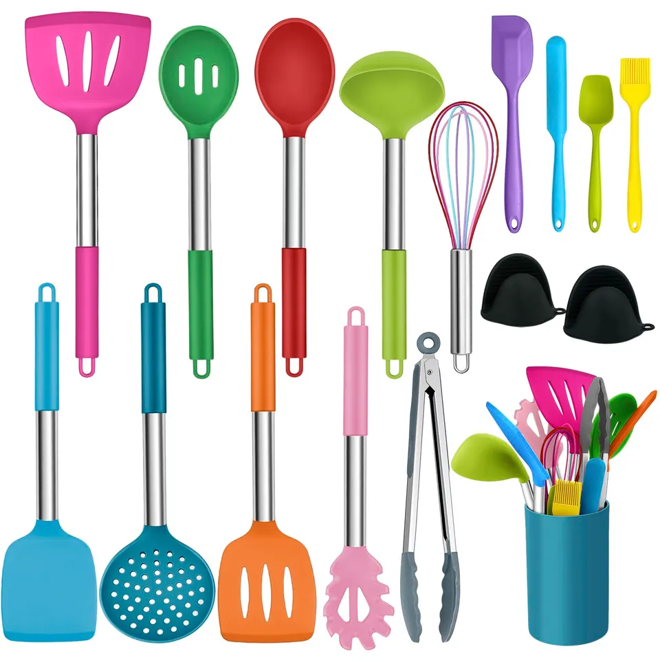 homikit-kitchen-gadgets-k-chenhelfer-set-17-teilig-bunt-silikon image 1