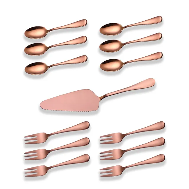 berglander-serving-set-ros-gold-13-tlg-tortenheber-kuchenset image 1