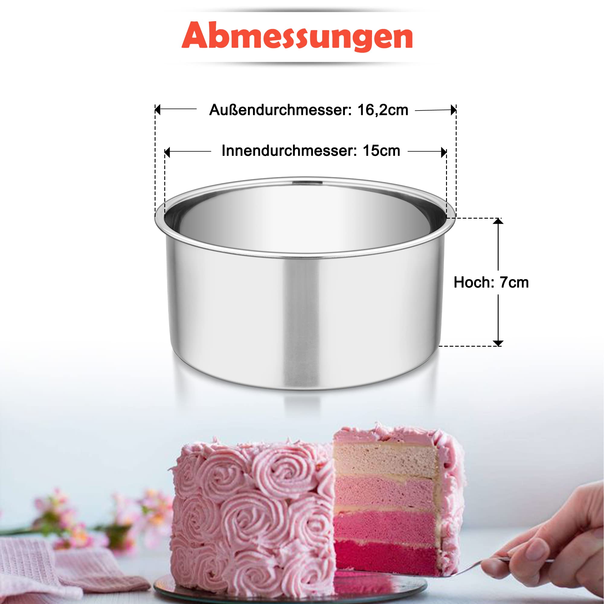 homikit-bakeware-kuchenform-16cm-4-teilig-edelstahl-rund image 2