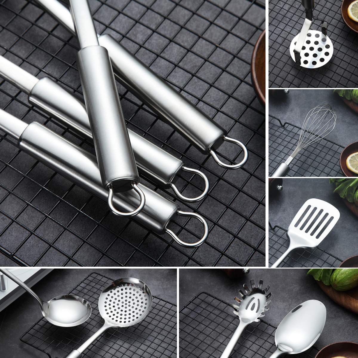 berglander-kitchen-utensils-kochset-7tlg-edelstahl-mit-st-nder image 4