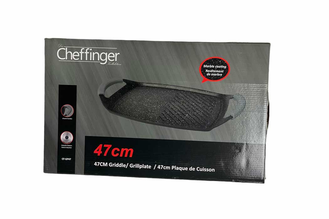 cheffinger-cookware-cf-gp47-grillpfanne-rillen-induktion-schwarz image 2
