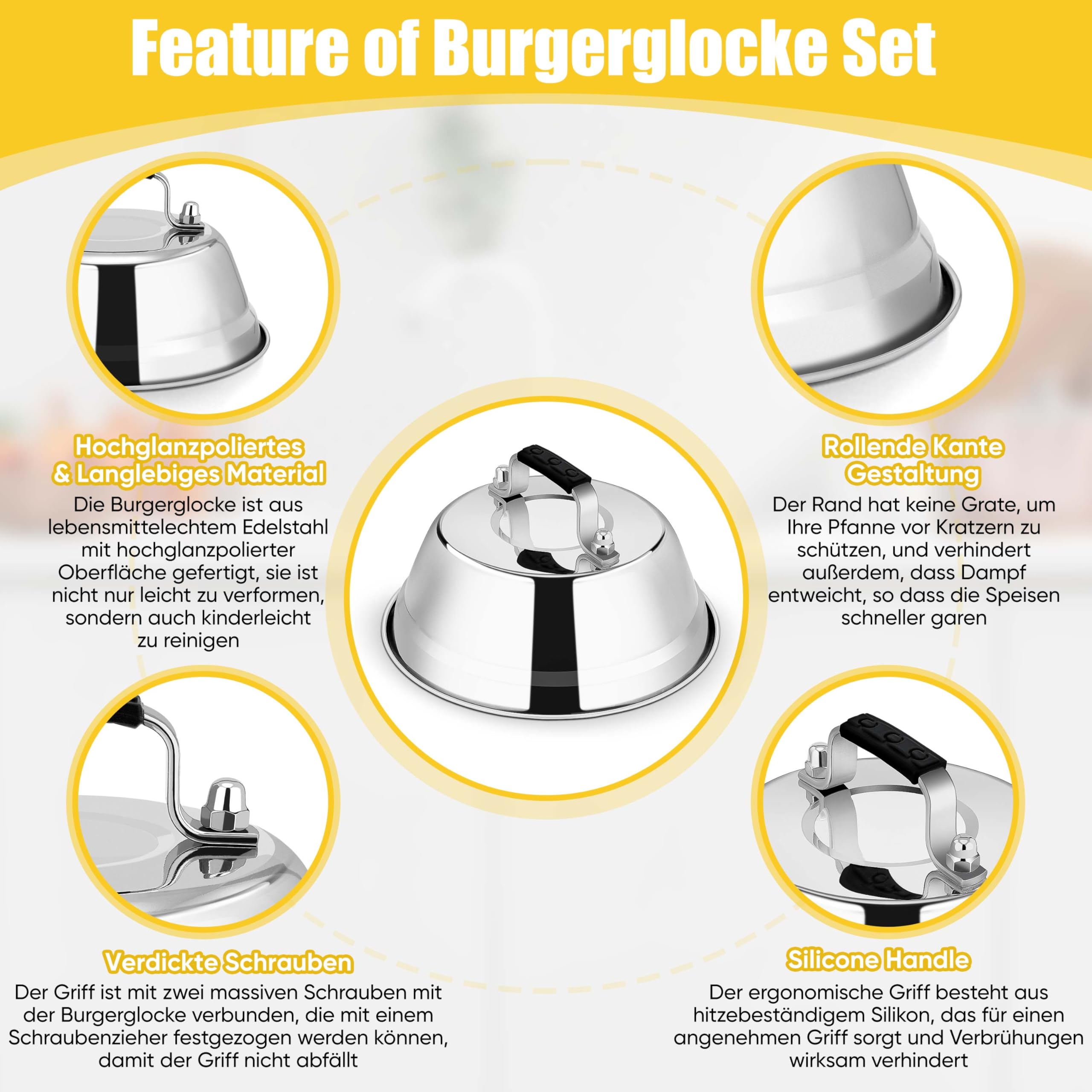 homikit-burgerglocke-4-st-ck-22-8x8-cm-edelstahl-set image 3