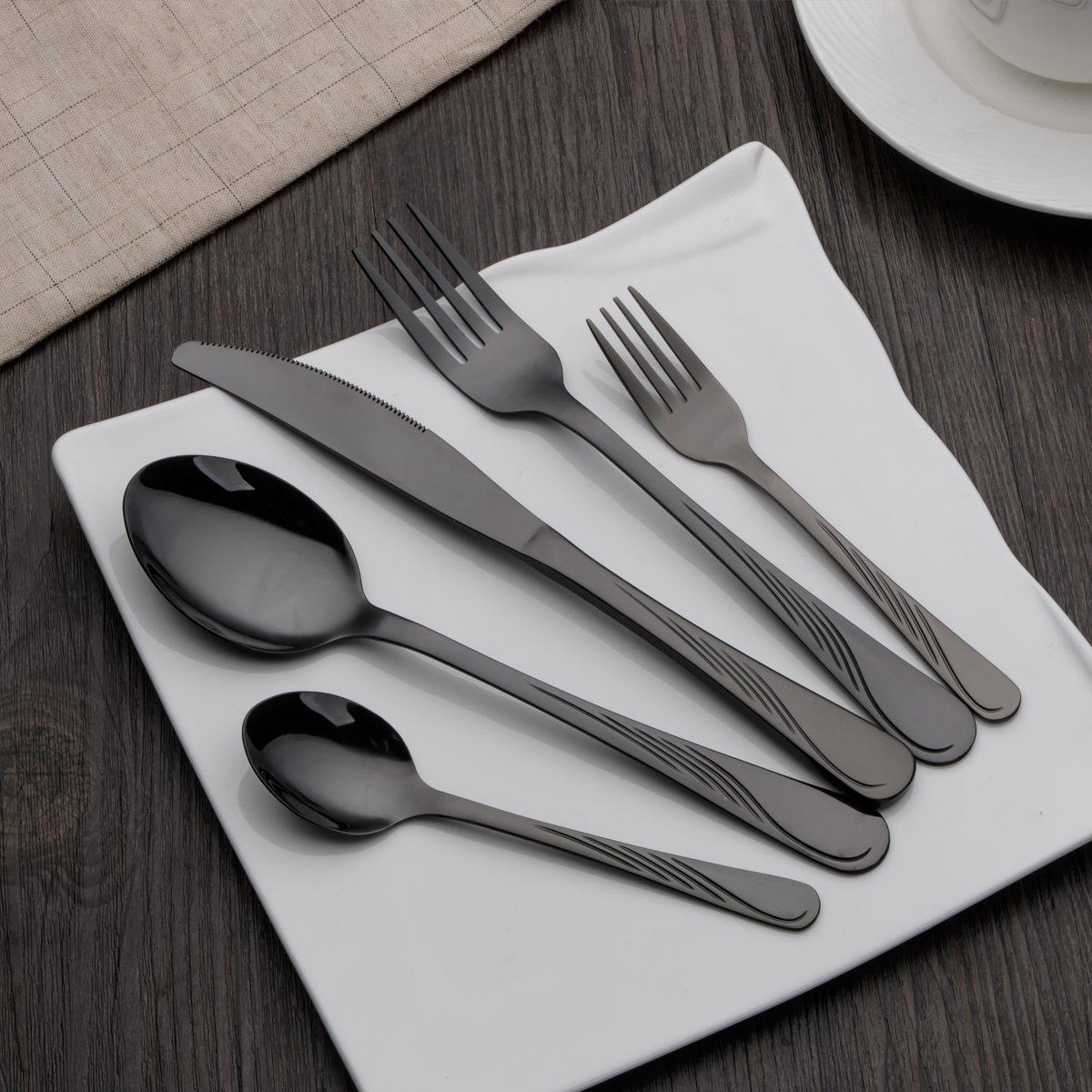 berglander-cutlery-set-besteckset-30-tlg-schwarz-gl-nzend-f-r-6 image 3