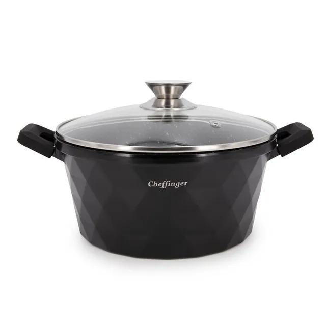 cheffinger-cf-diac28-s-pfanne-28-cm-silber-antihaft image 1