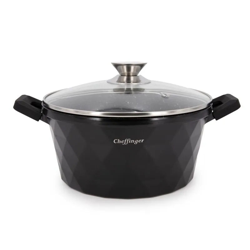 cheffinger-cf-diac28-s-pfanne-28-cm-silber-antihaft image 1