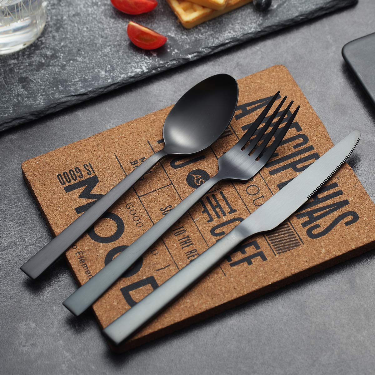 berglander-cutlery-set-besteckset-24tlg-schwarz-matt-f-r-6-personen image 5