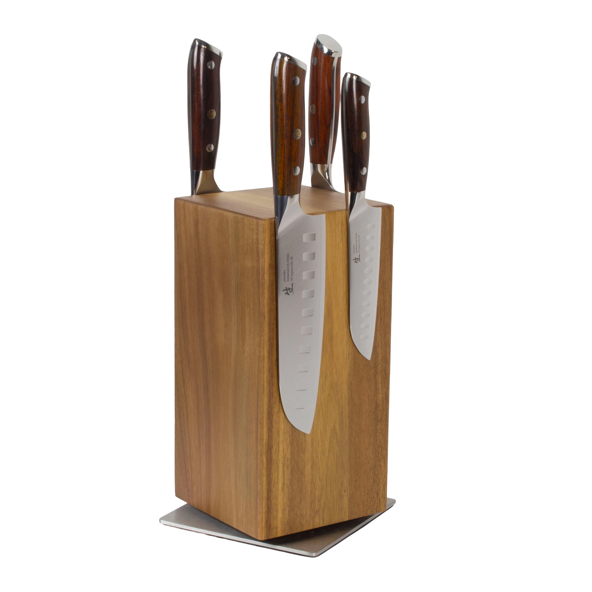 cleenbo-messer-santoku-petty-13cm-damast-vg10-rosenholz image 3
