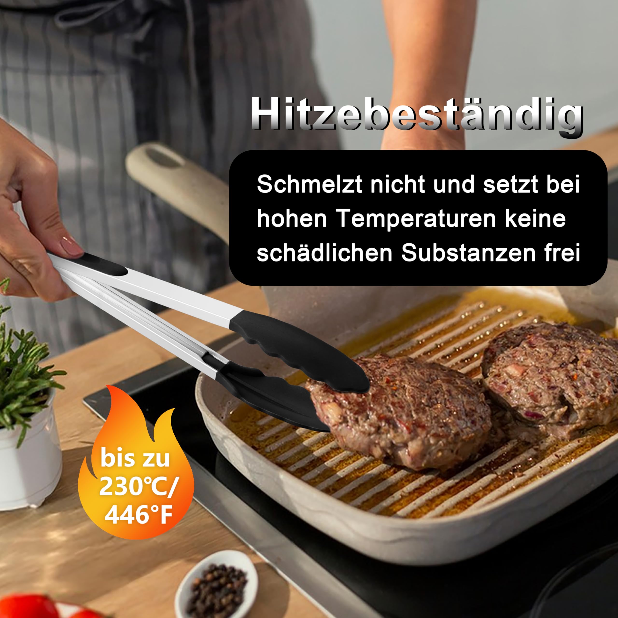 homikit-k-chenzange-edelstahl-grillzange-2er-set-schwarz-silikon image 4