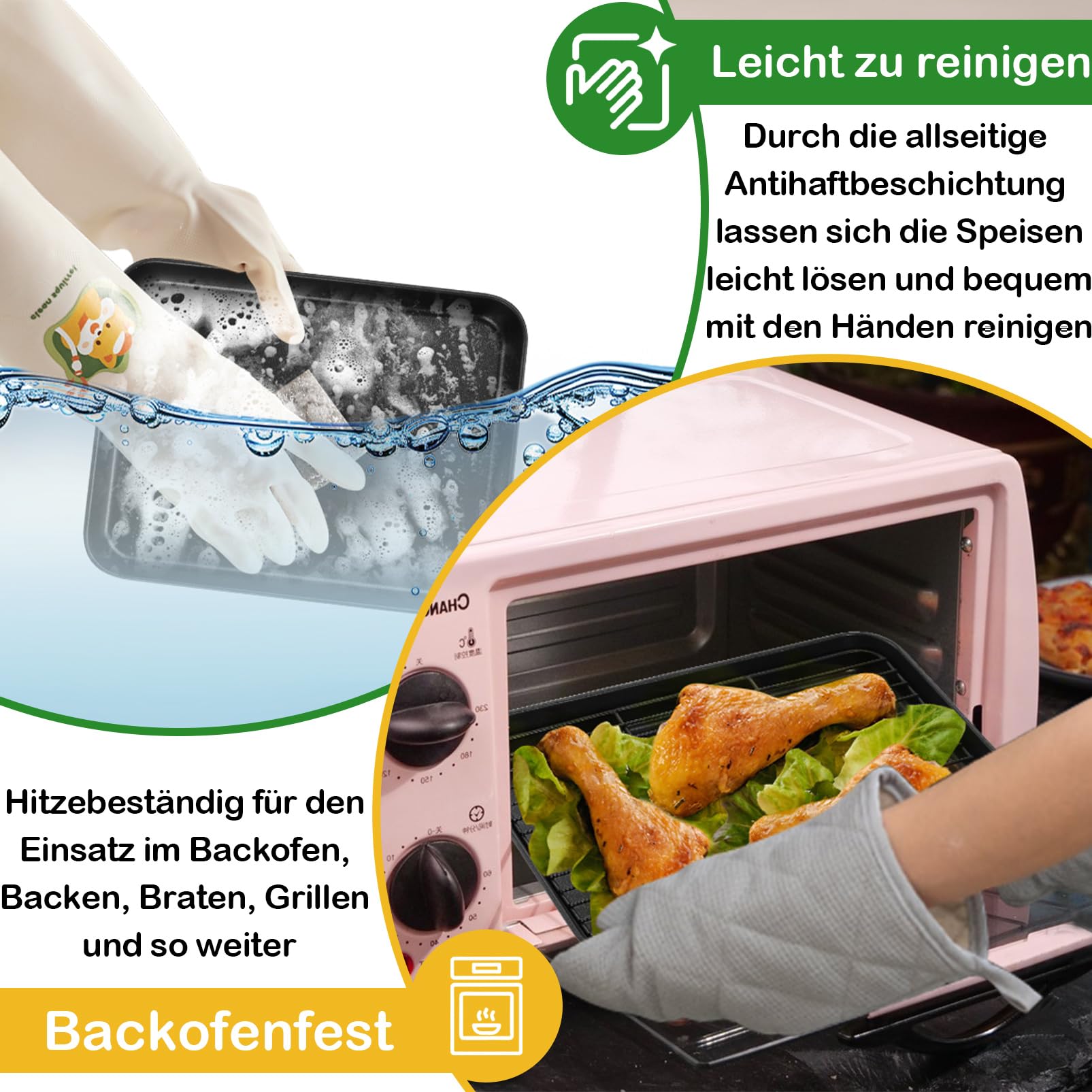 homikit-bakeware-backblech-mit-gitter-antihaft-26-5cm-set image 5