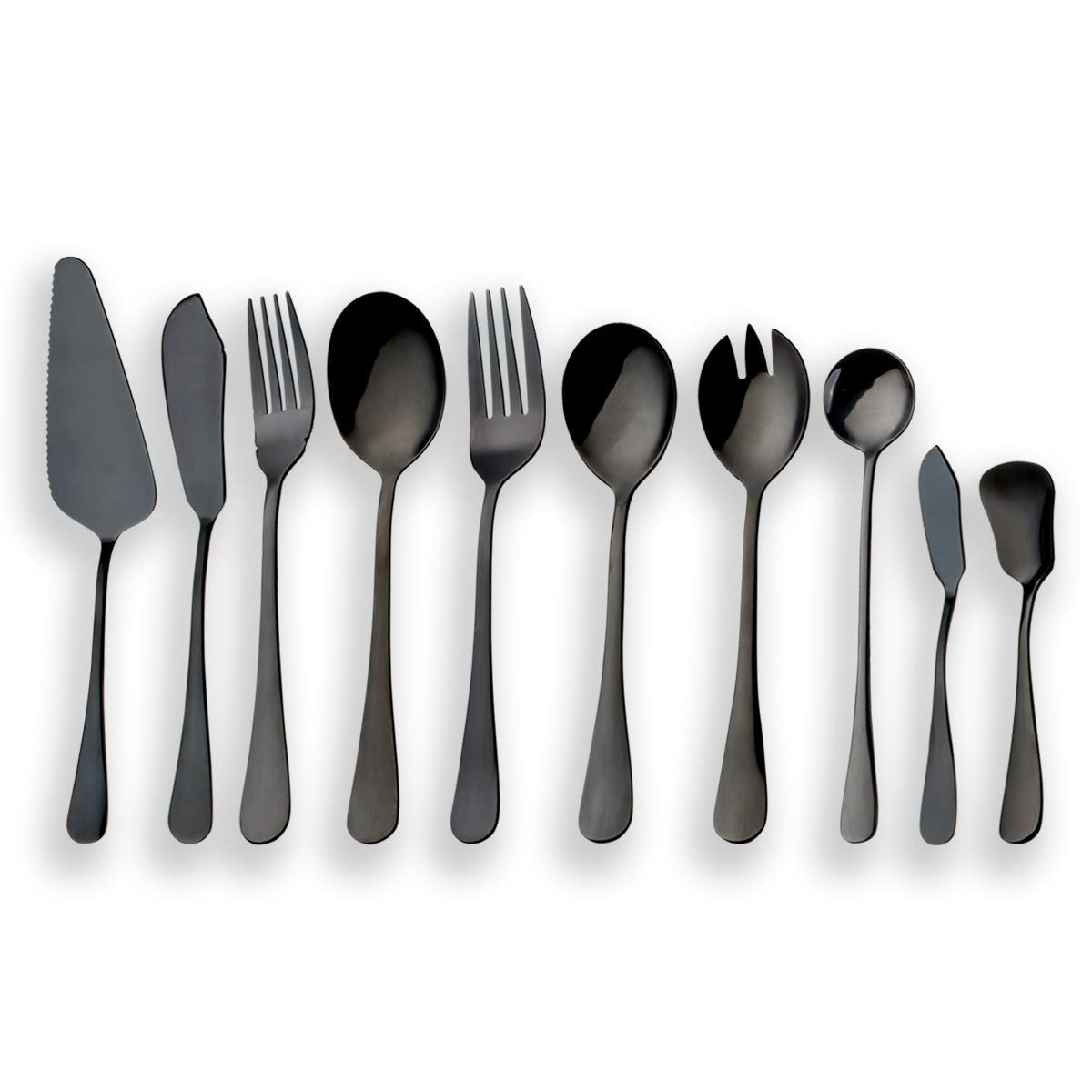 berglander-serving-set-servierbesteck-schwarz-10-tlg-edelstahl image 1