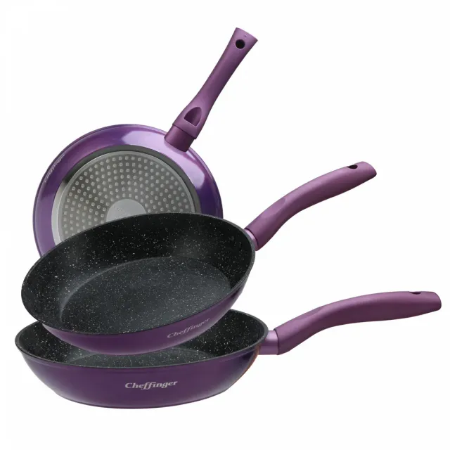 cheffinger-cf-fa03-bratpfanne-antihaft-lila image 1