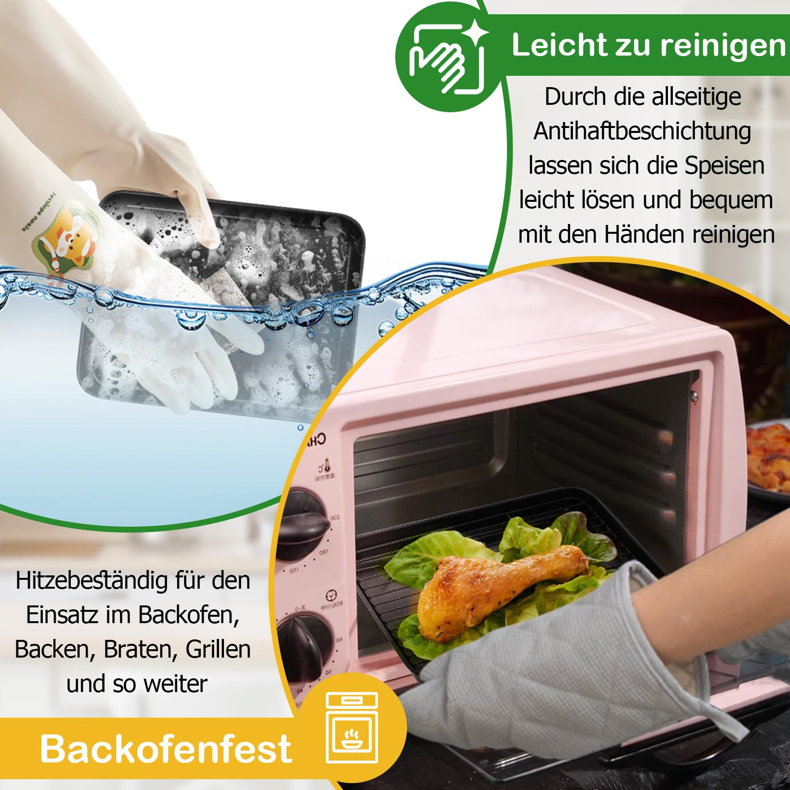 homikit-bakeware-ofenblech-klein-mit-gitter-antihaft image 5