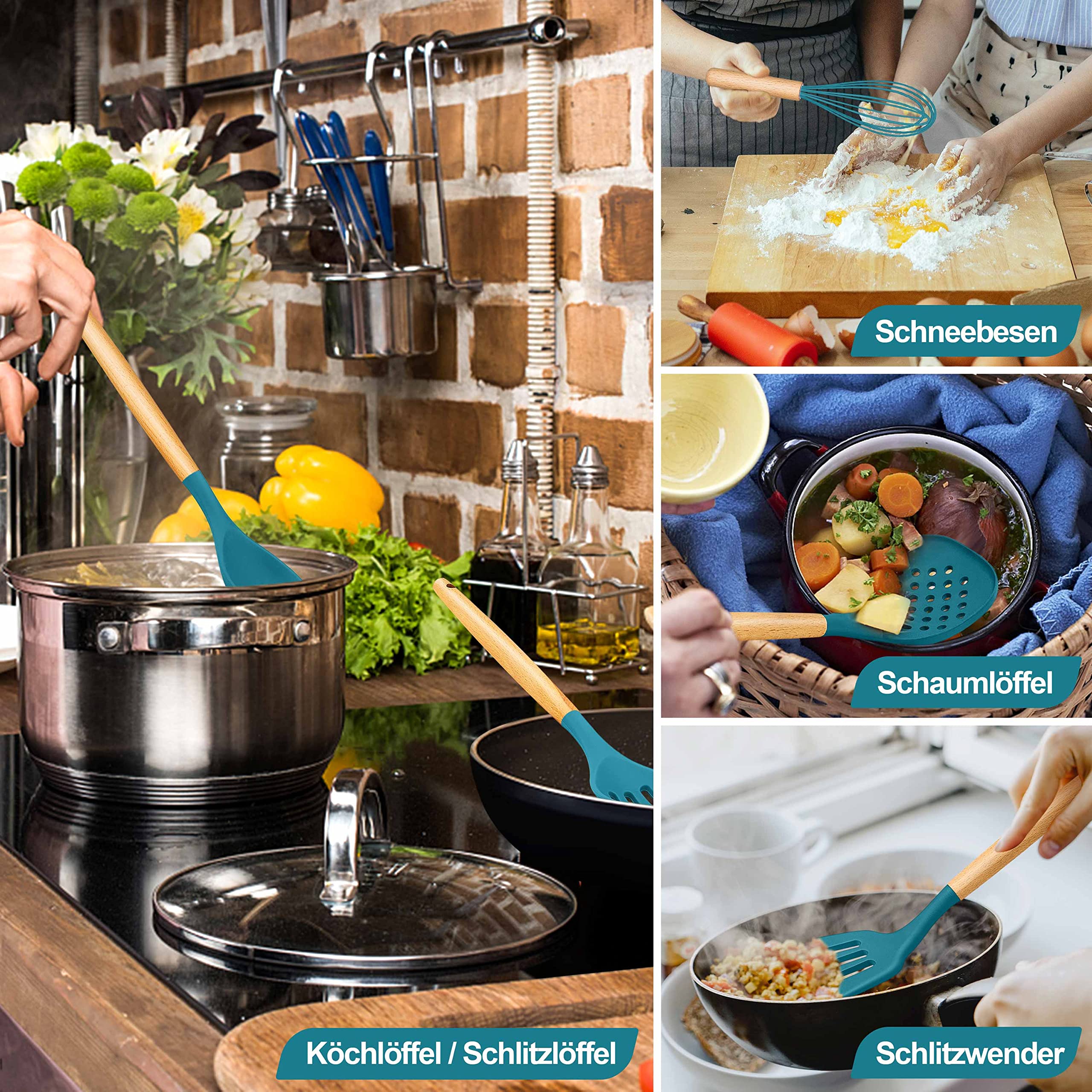 homikit-kitchen-gadgets-kochbesteck-set-15-teilig-blau-holzgriff image 6
