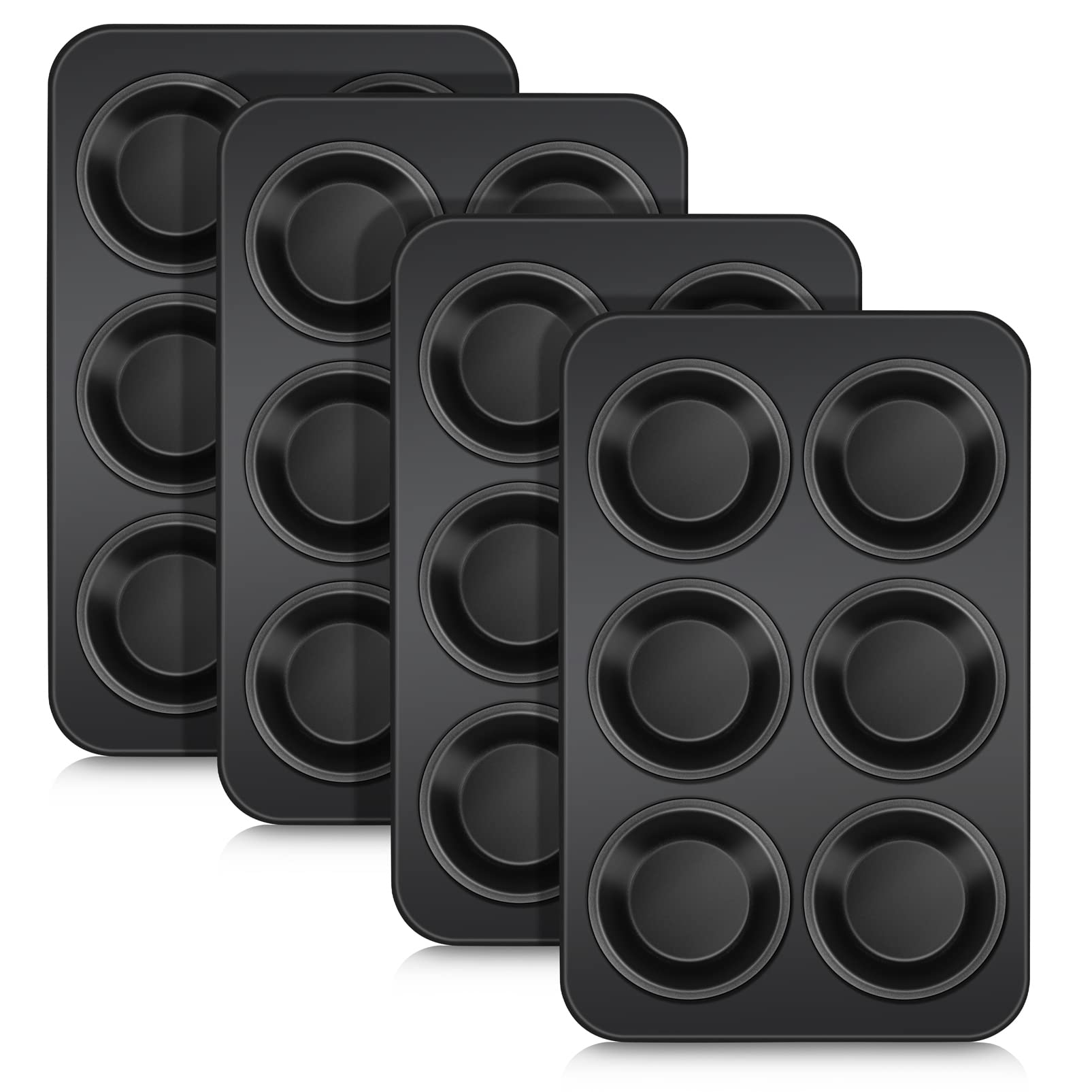 homikit-bakeware-muffinform-6er-4er-pack-edelstahl-antihaft image 1