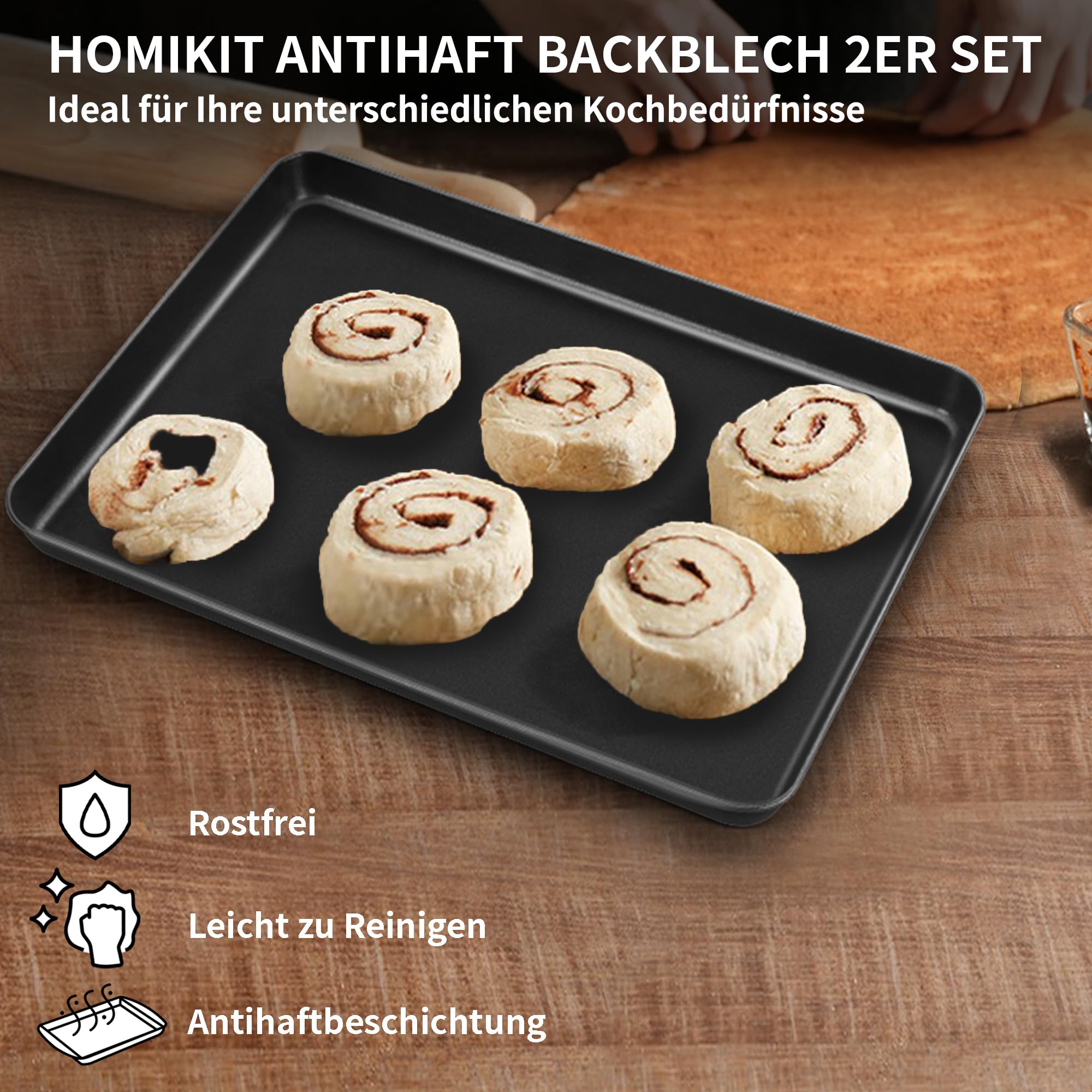 homikit-bakeware-kuchenblech-26-cm-karbonstahl-2er-set image 7