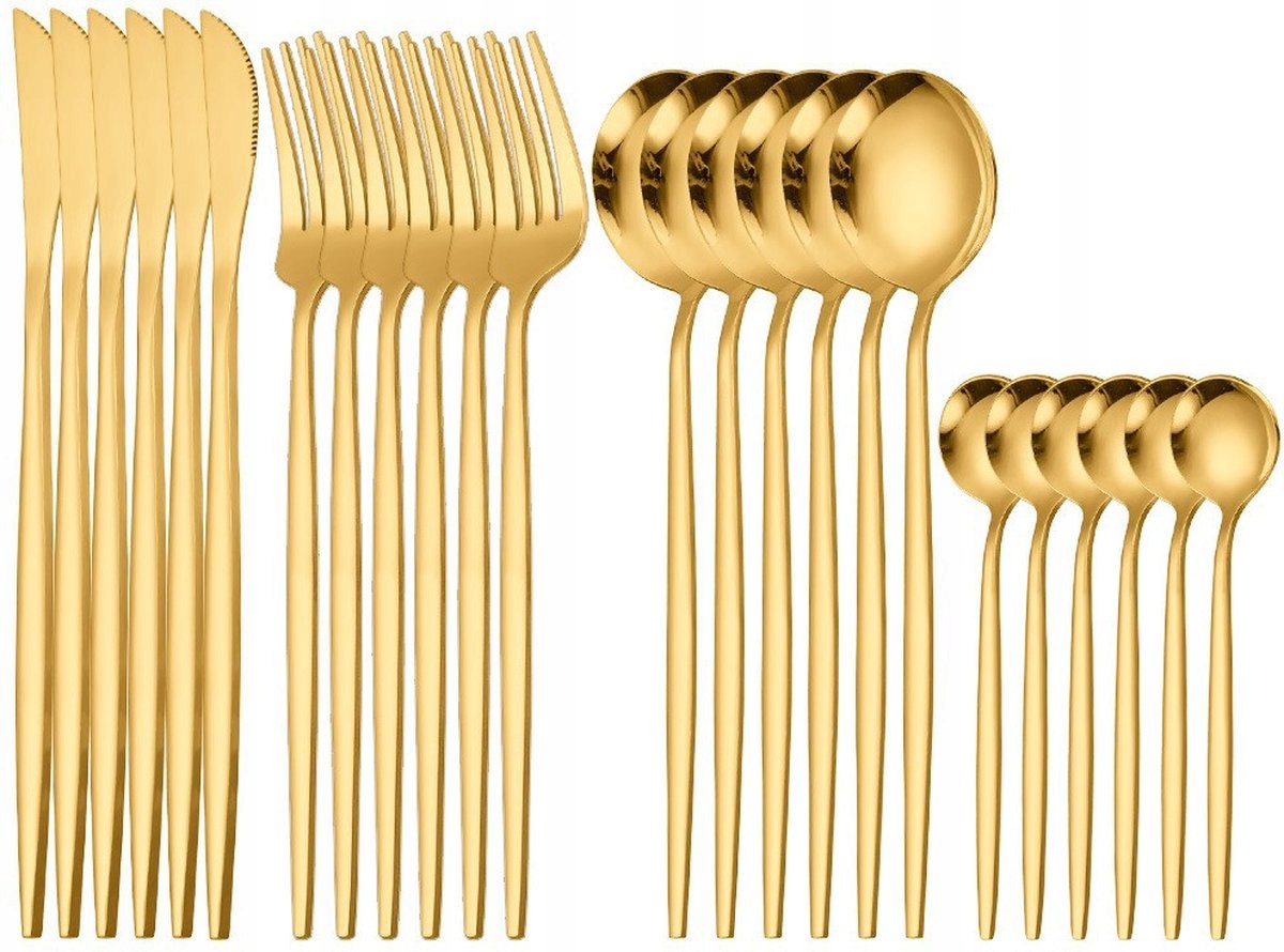 cheffinger-cf22127-besteckset-24-tlg-gold-6-personen image 2