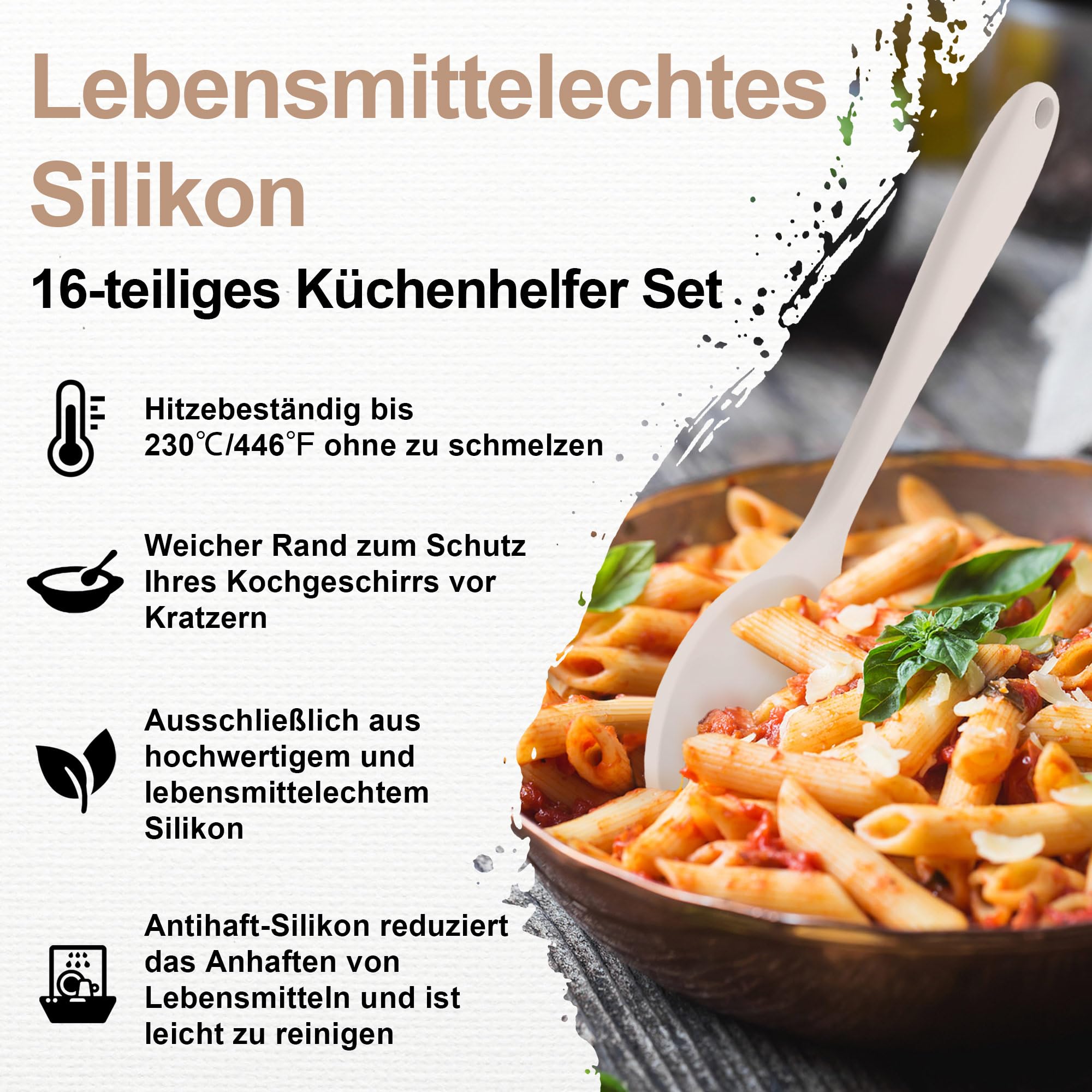homikit-kitchen-gadgets-k-chenhelfer-set-16-tlg-khaki-silikon image 3