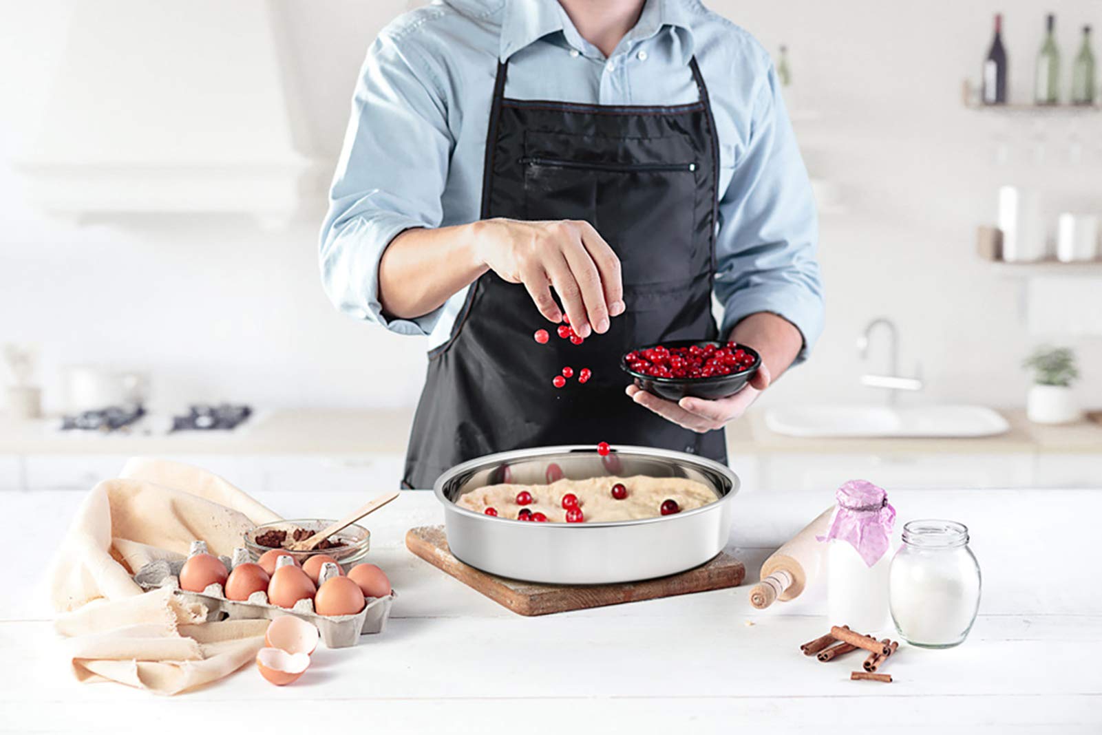 homikit-bakeware-backform-rund-20-cm-2er-set-edelstahl image 5