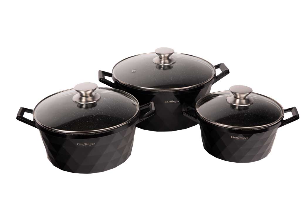 cheffinger-cookware-cf-diac03-kochtopf-schwarz image 4