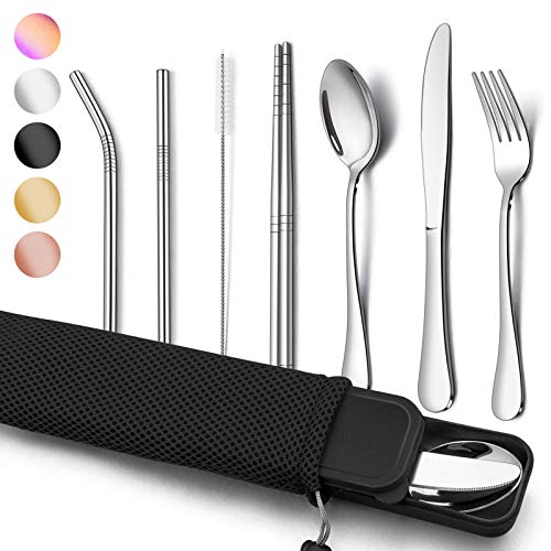 homikit-flatware-campingbesteck-edelstahl-9-teilig-silber image 8