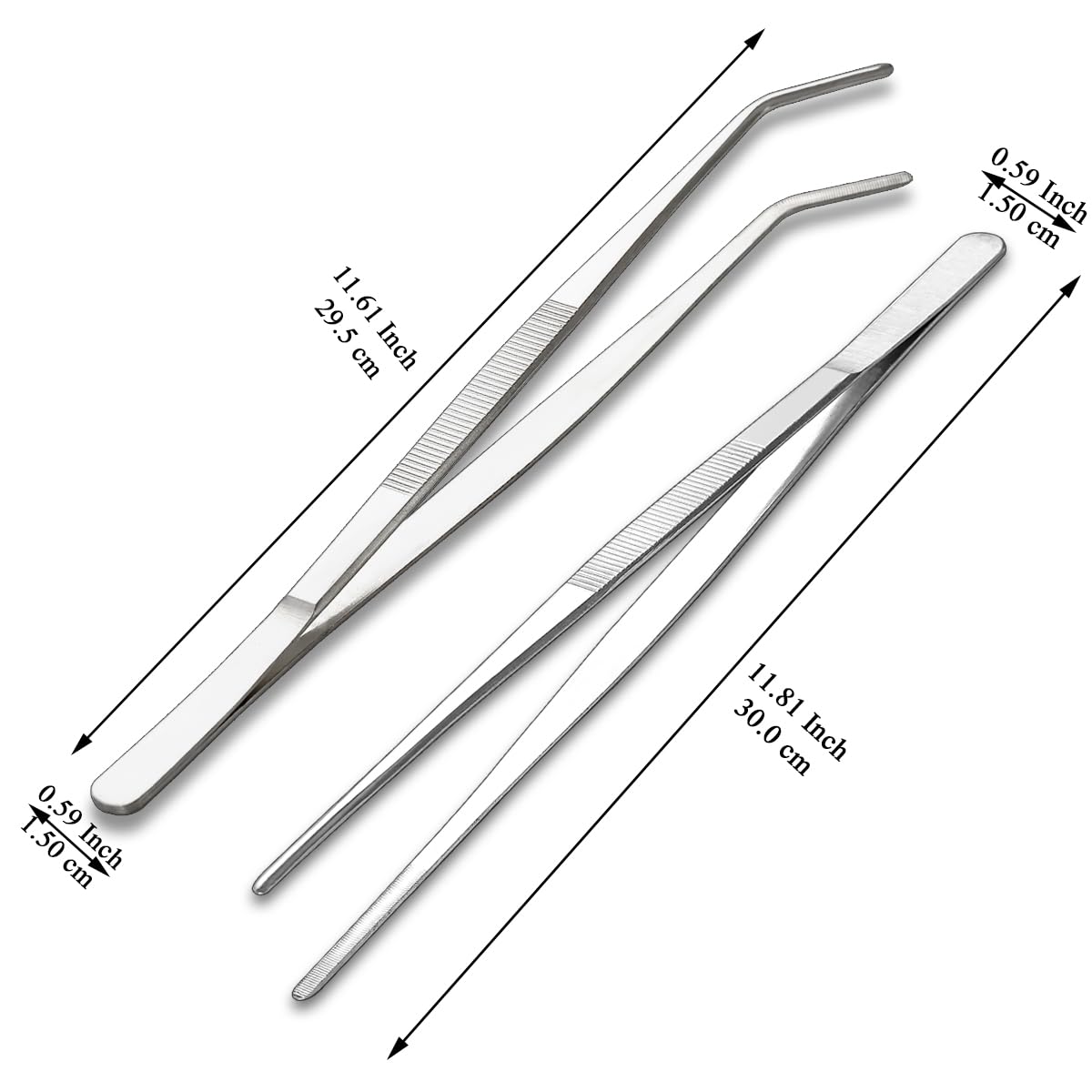berglander-k-chenzange-2er-set-edelstahl-30-5-cm-grill image 2