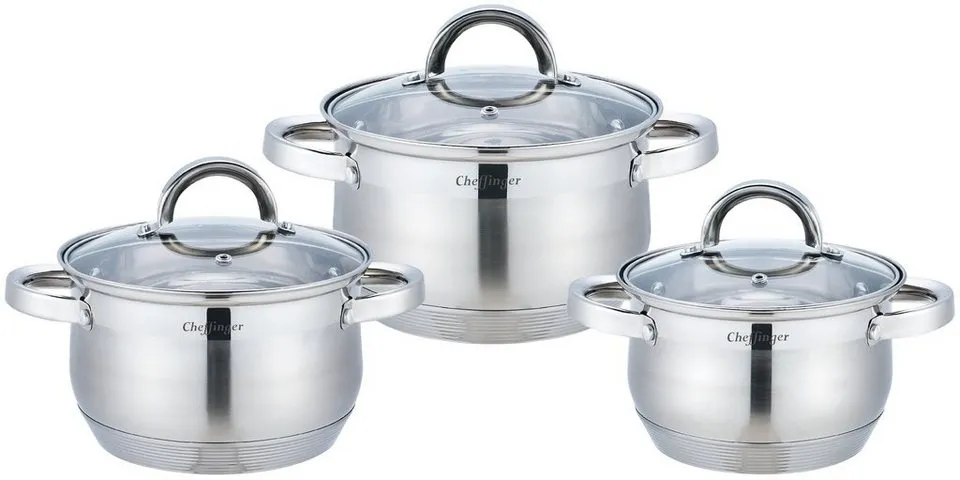 cheffinger-cookware-cf-ss6-topfset-6-teilig-edelstahl image 1