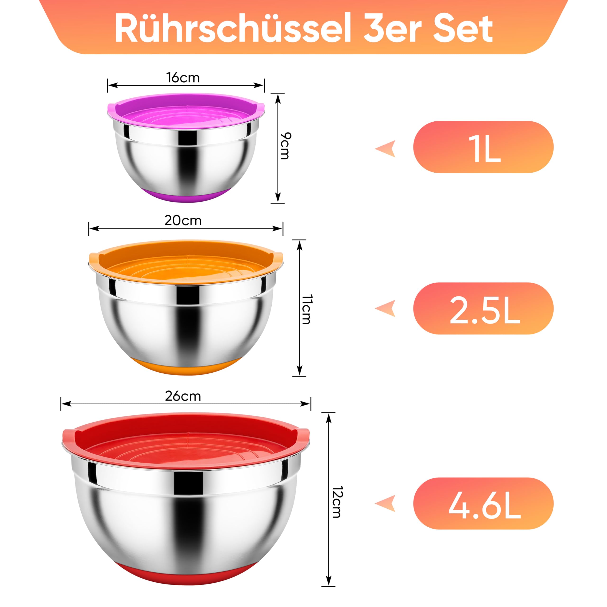 homikit-bakeware-r-hrsch-ssel-3er-mit-deckel-silikonboden-edelstahl image 2