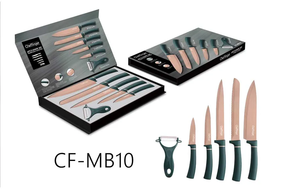 cheffinger-cf-mb10-k-chenmesser-kochmesser-schwarz image 1