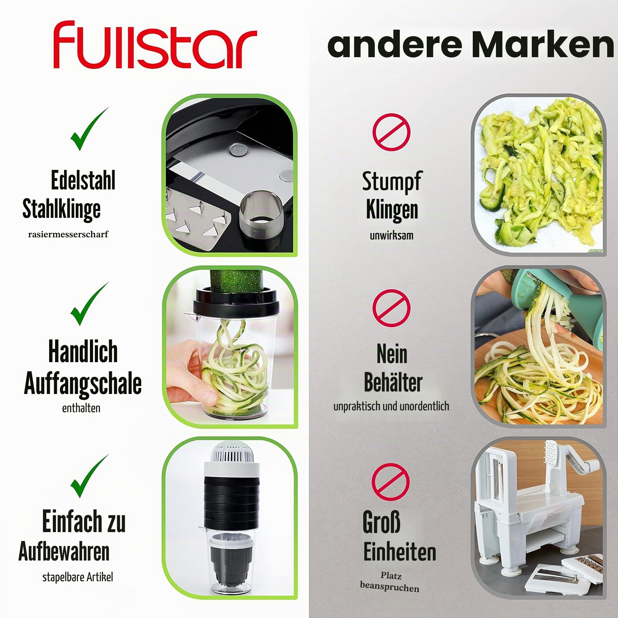 fullstar-spiralizer-spiralschneider-gem-se-mit-beh-lter-8-in-1 image 7