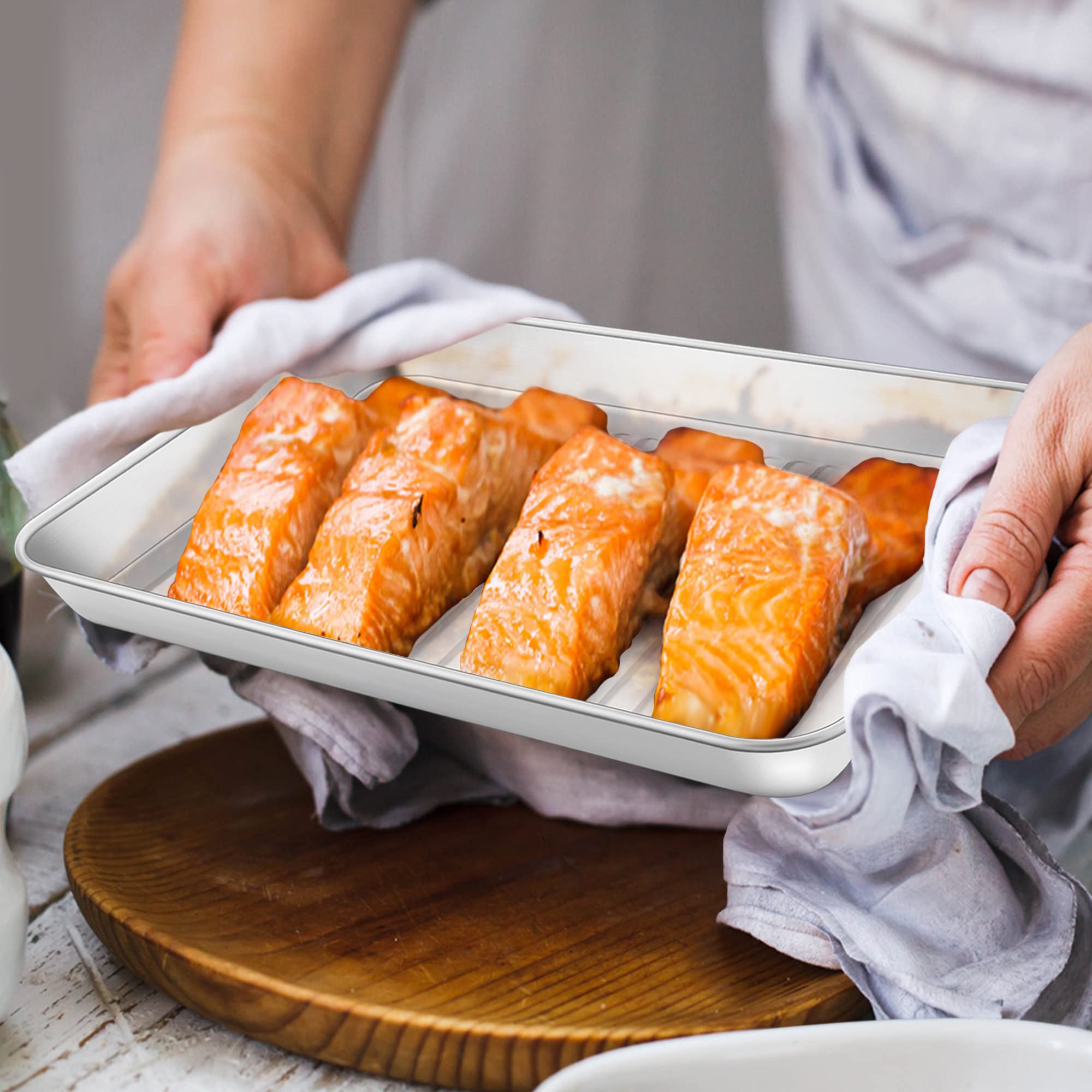 homikit-bakeware-backblech-mit-gitter-23-6cm-mini-ofenblech-edelstahl image 6