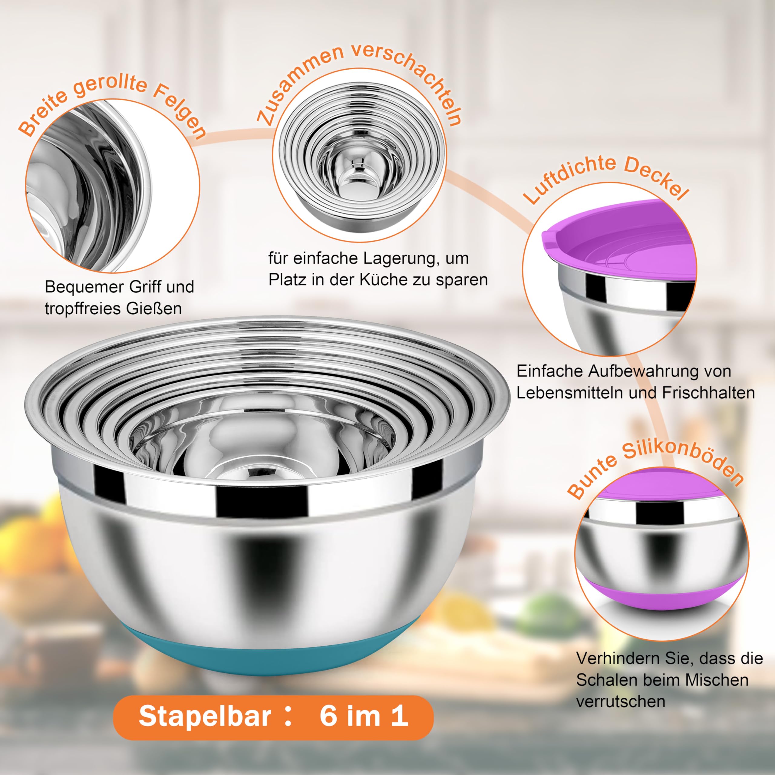 homikit-bakeware-sch-sselset-6-tlg-edelstahl-bunt-mit-deckel image 4