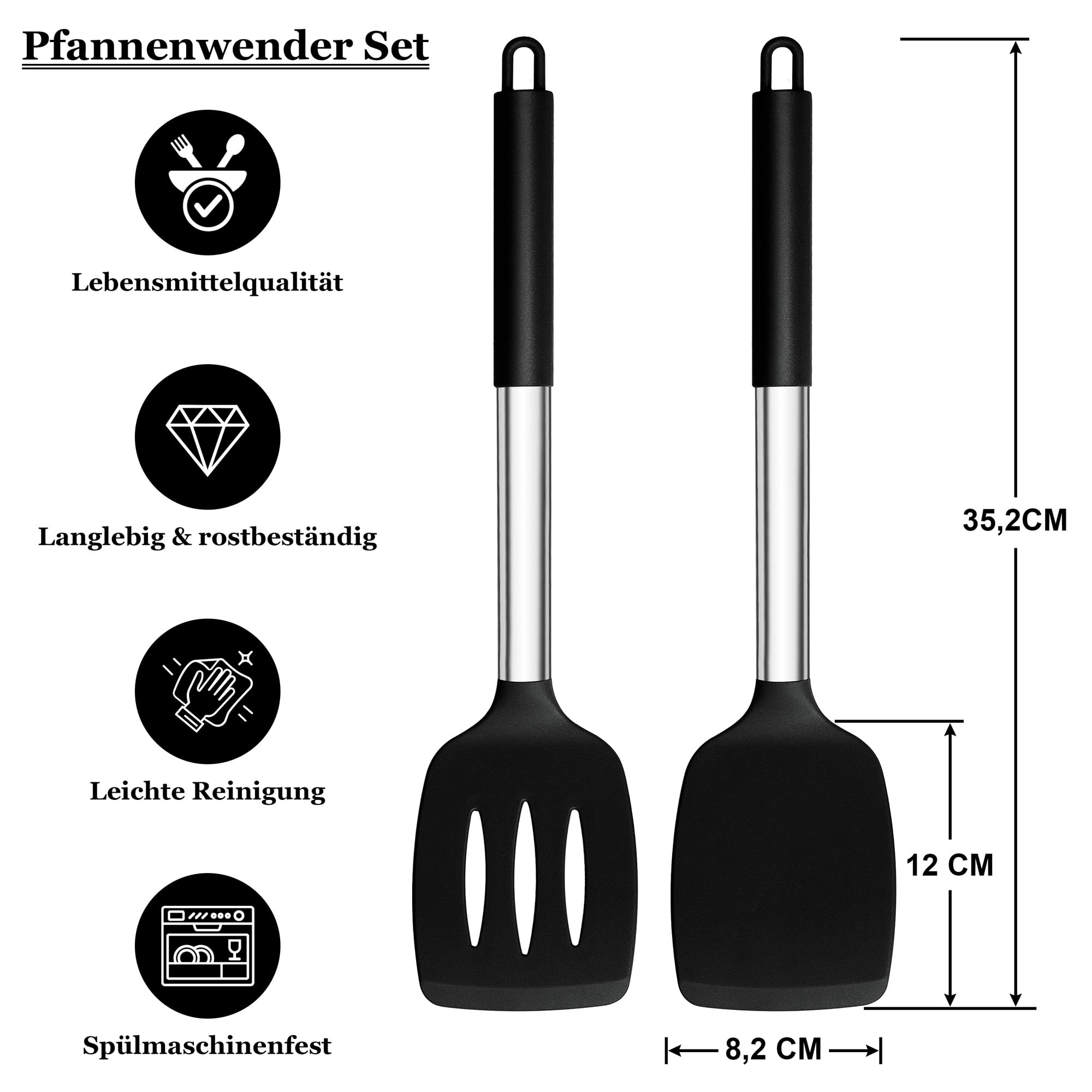 homikit-kitchen-gadgets-pfannenwender-silikon-2er-set-schwarz-hitzebest-ndig image 2