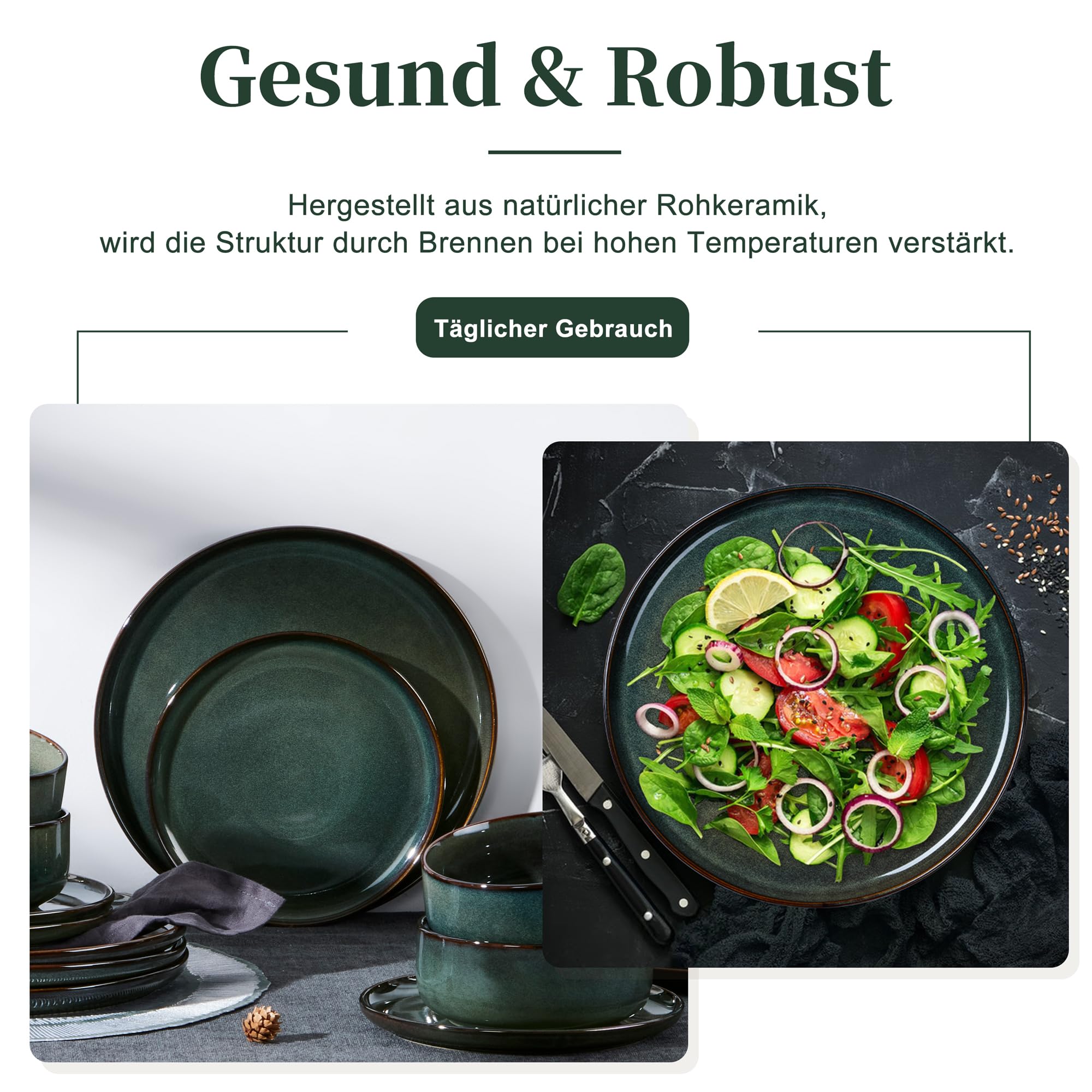 homikit-dinnerware-tellerset-26-5-cm-steinzeug-gr-n-6-teilig image 8