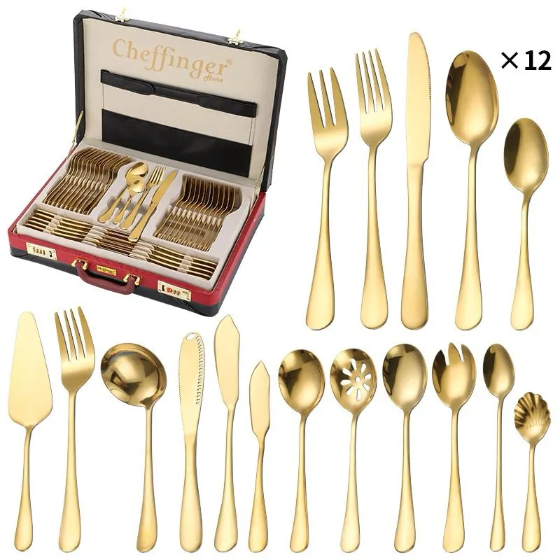 cheffinger-cf-7200-messerset-k-chenmesser-edelstahl-set image 1