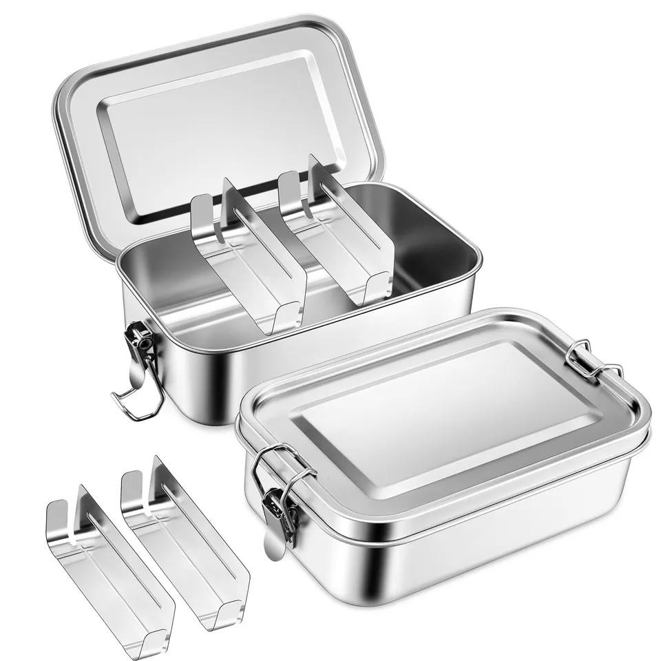homikit-brotdose-2er-set-1400ml-1400ml-edelstahl-bento-boxen image 1