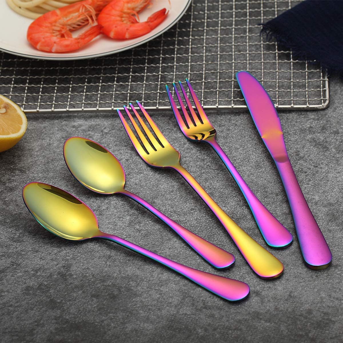 berglander-cutlery-set-besteckset-30-tlg-regenbogen-titan image 5