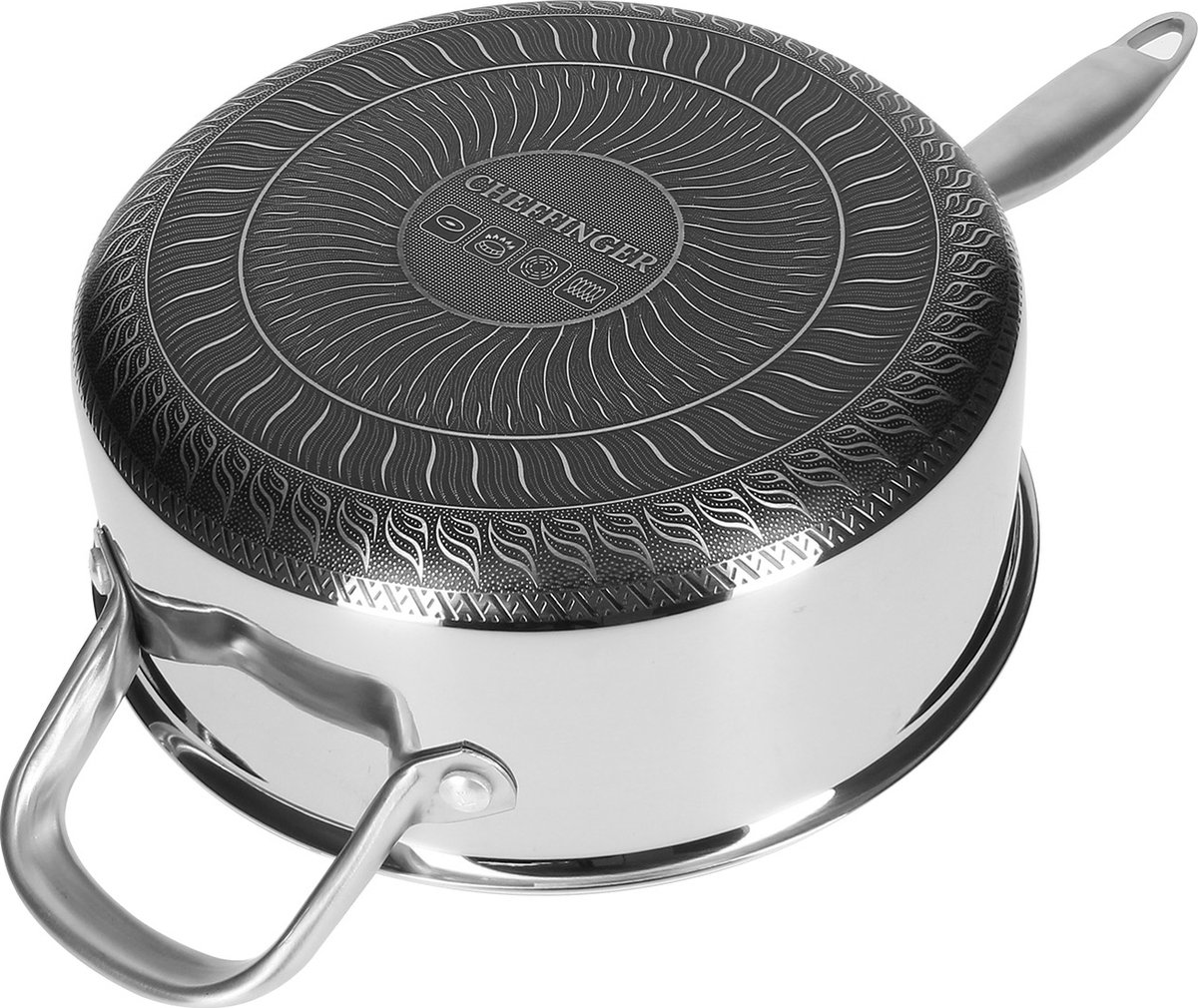cheffinger-cf-psa24-kochtopf-24-cm-mit-deckel-suppe image 2