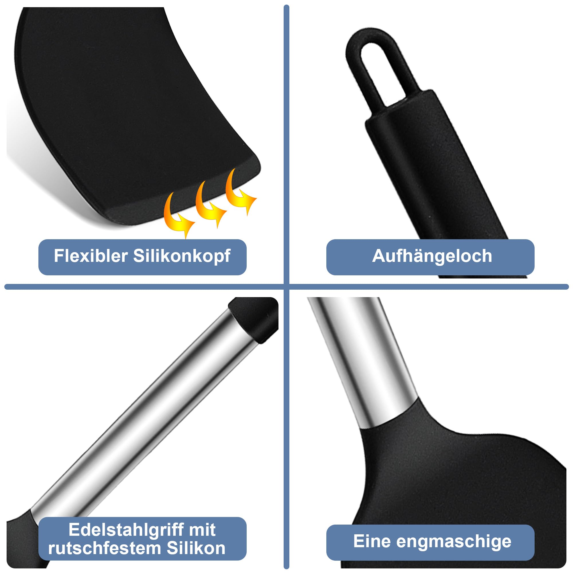 homikit-kitchen-gadgets-k-chenhelfer-set-4tlg-schwarz-silikon image 3