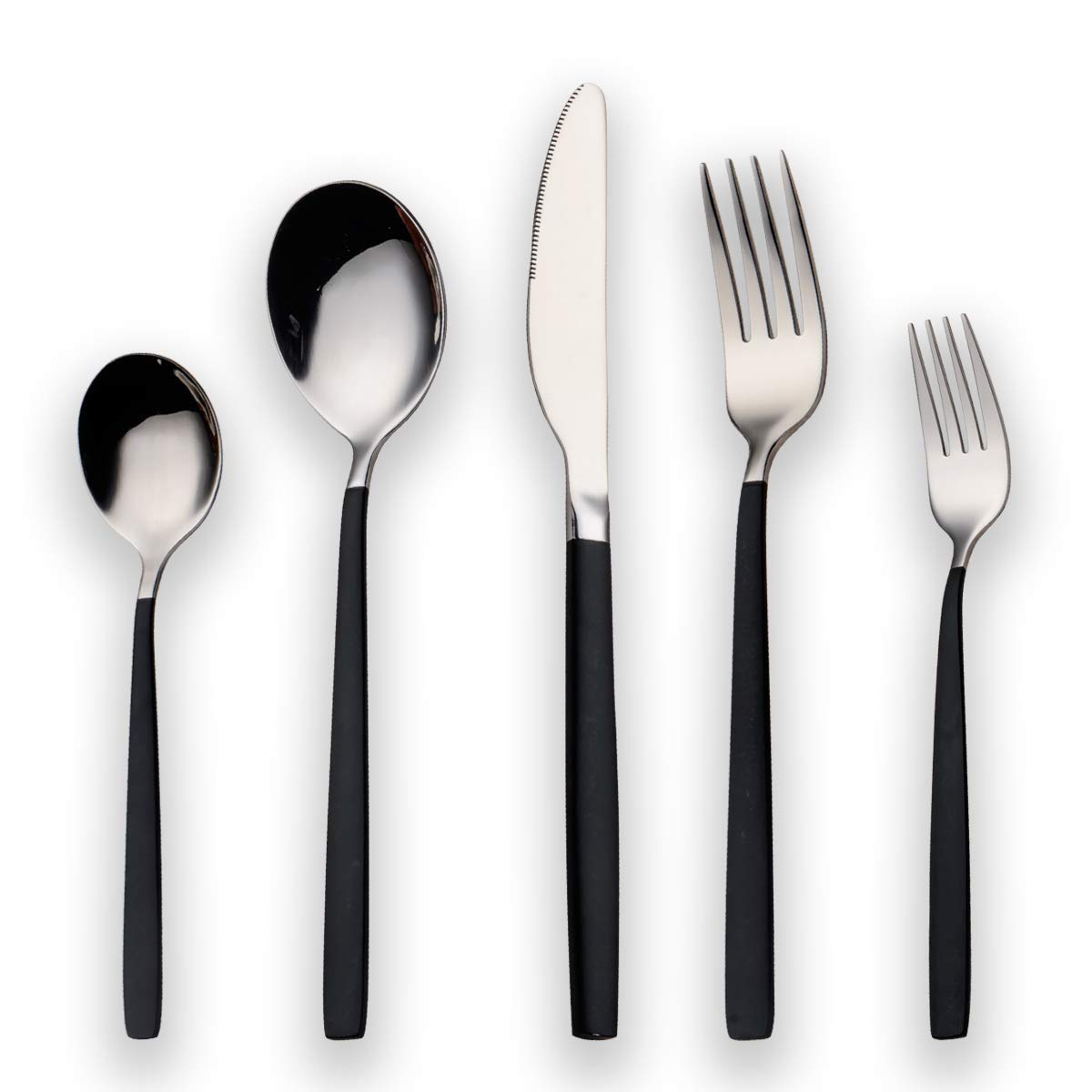 berglander-cutlery-set-besteckset-30-teilig-schwarz-silber-6-pers image 1