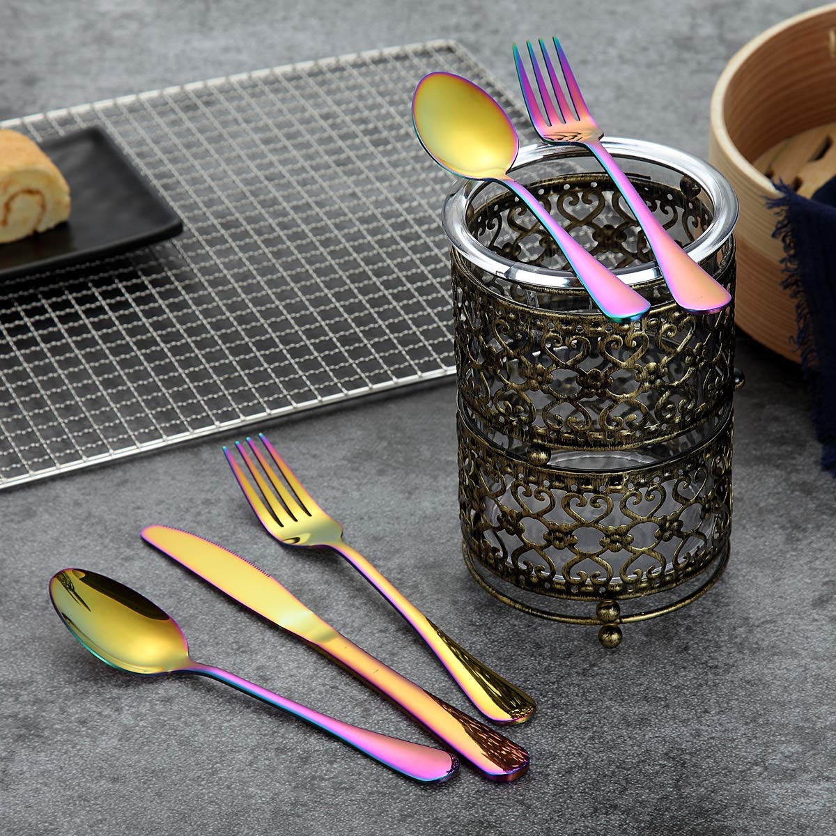 berglander-cutlery-set-besteckset-30-tlg-regenbogen-titan image 3
