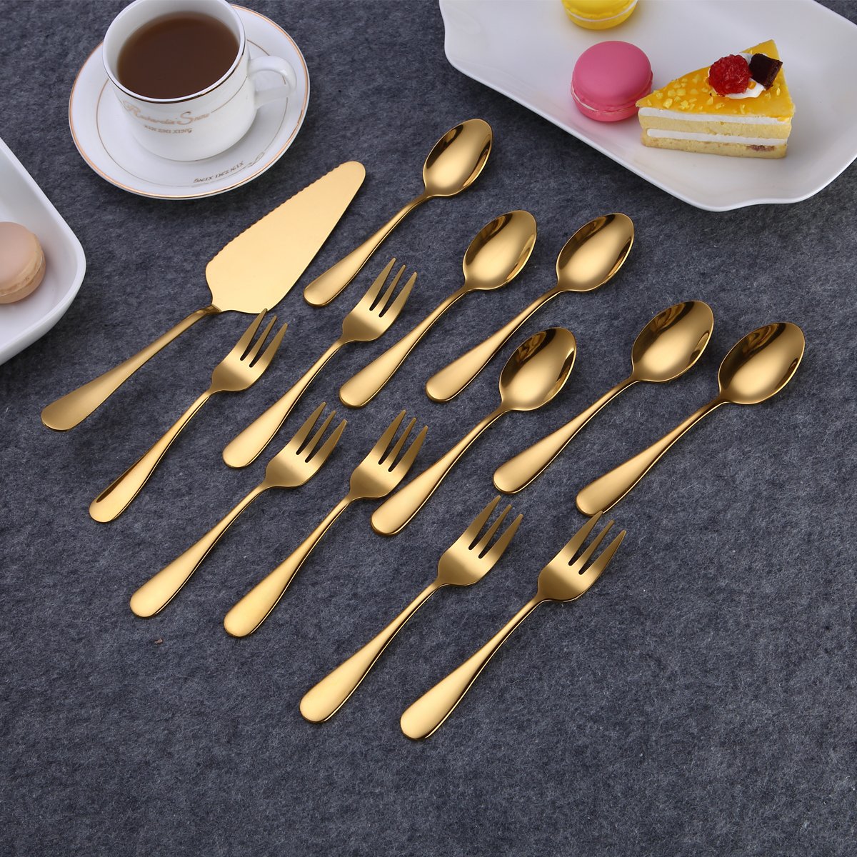 berglander-cutlery-set-torten-set-13-tlg-gold-f-r-6 image 2