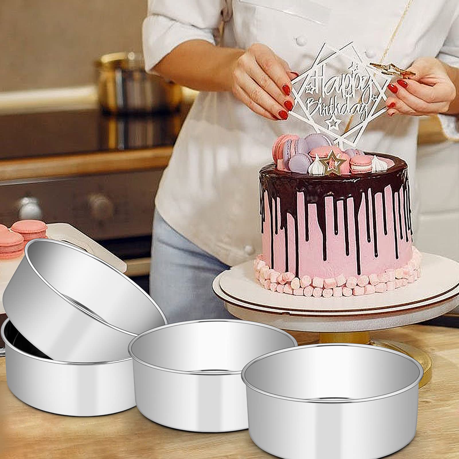 homikit-bakeware-kuchenform-20cm-4-teilig-edelstahl-rund image 3