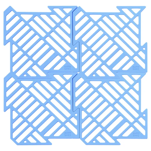 happy-sinks-sink-accessories-sp-lbeckenmatte-seeblau-4er-set image 1