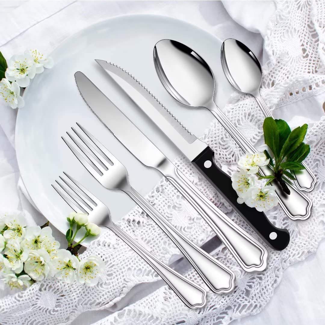 homikit-flatware-besteckset-36-teilig-mit-steakmesser-rund image 5